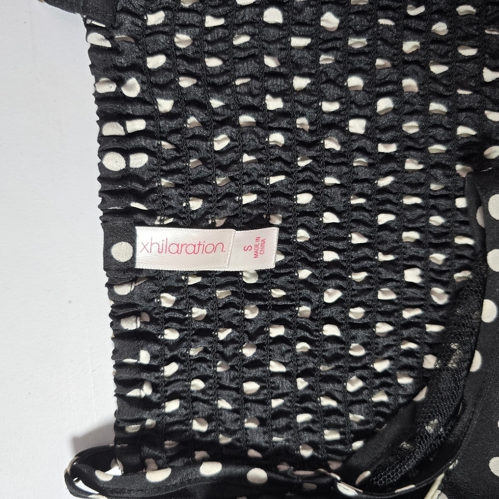 Xhilaration Black & White Polka Dot Dress – Size S – Vintage-Inspired & Flowy - Picture 5 of 5